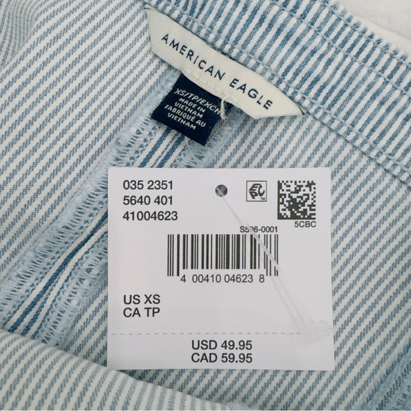 American Eagle Outfitters Denim Crop Tie Front Camisole XS - Picture 9 of 10